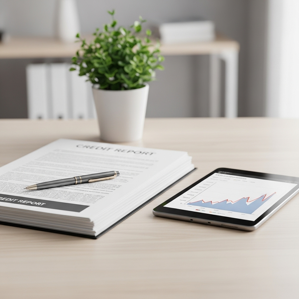 Credit repair process steps showing path to improved credit scores